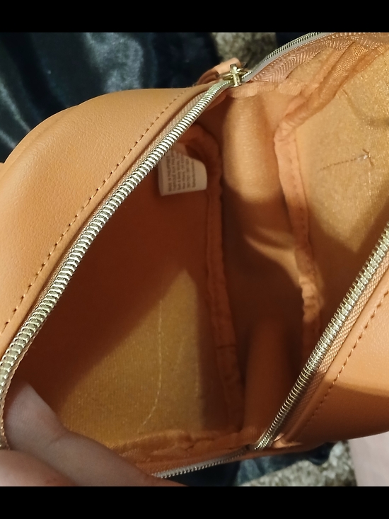 Fox Mini Backpack Orange Vegan Leather Kawaii Cute Animal Bag Scarf Chain Detail - Picture 2 of 8